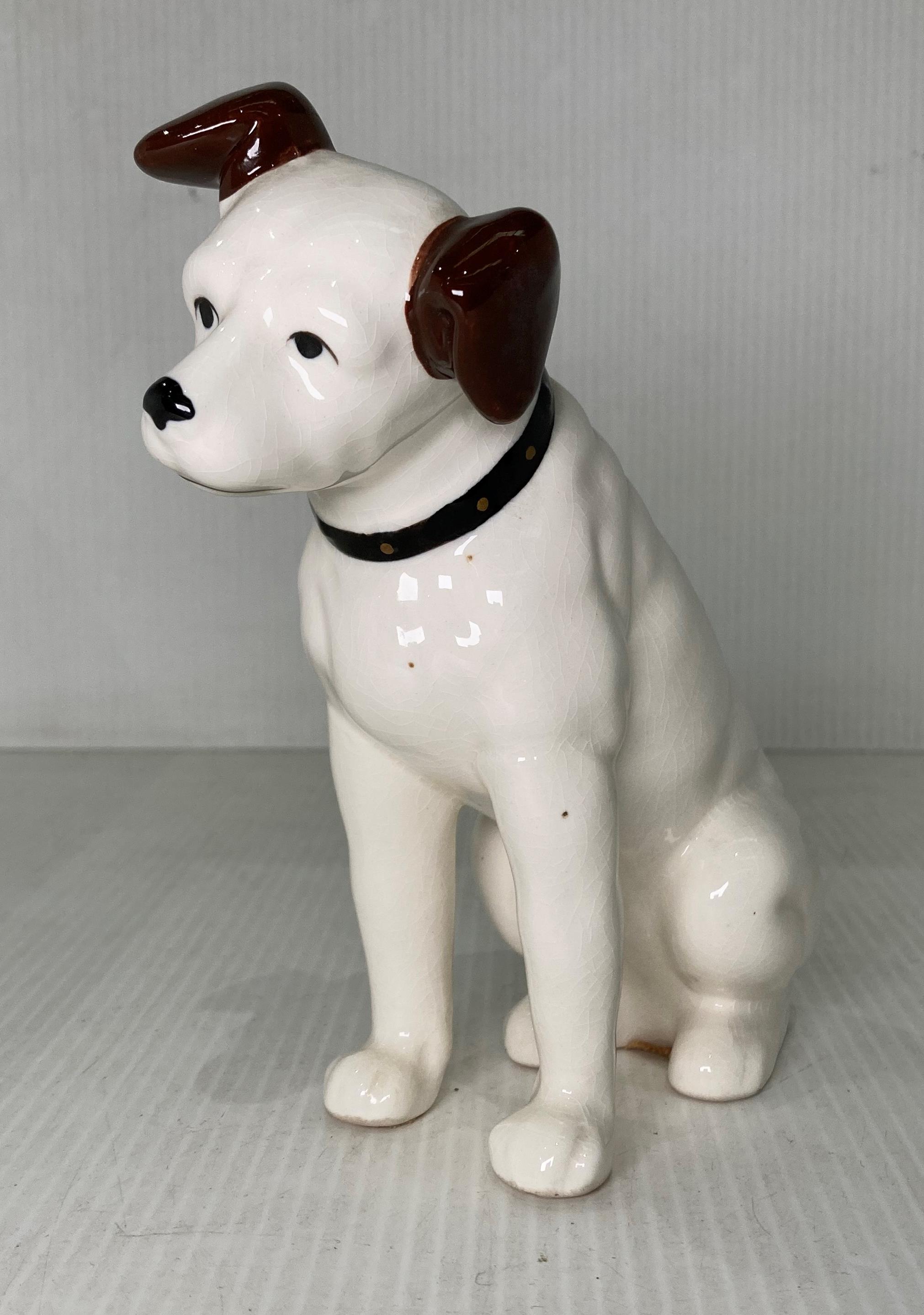 Ceramic 'Nipper' HMV style dog 16.