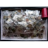 Quantity of World coins in clear envelopes (saleroom location: S3 GC4)
