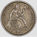 USA - Seated Liberty Dime 1890,