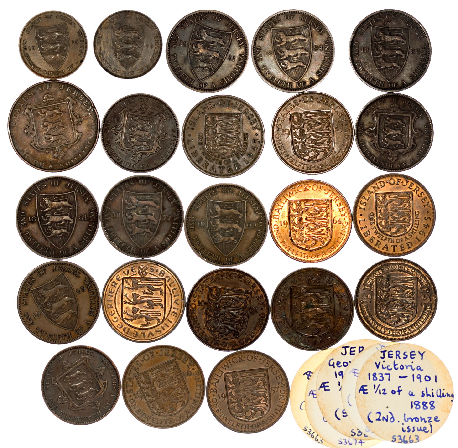Channel Islands - Collection of coins from Jersey & Guernsey (saleroom location: S3 GC4) - Image 2 of 2
