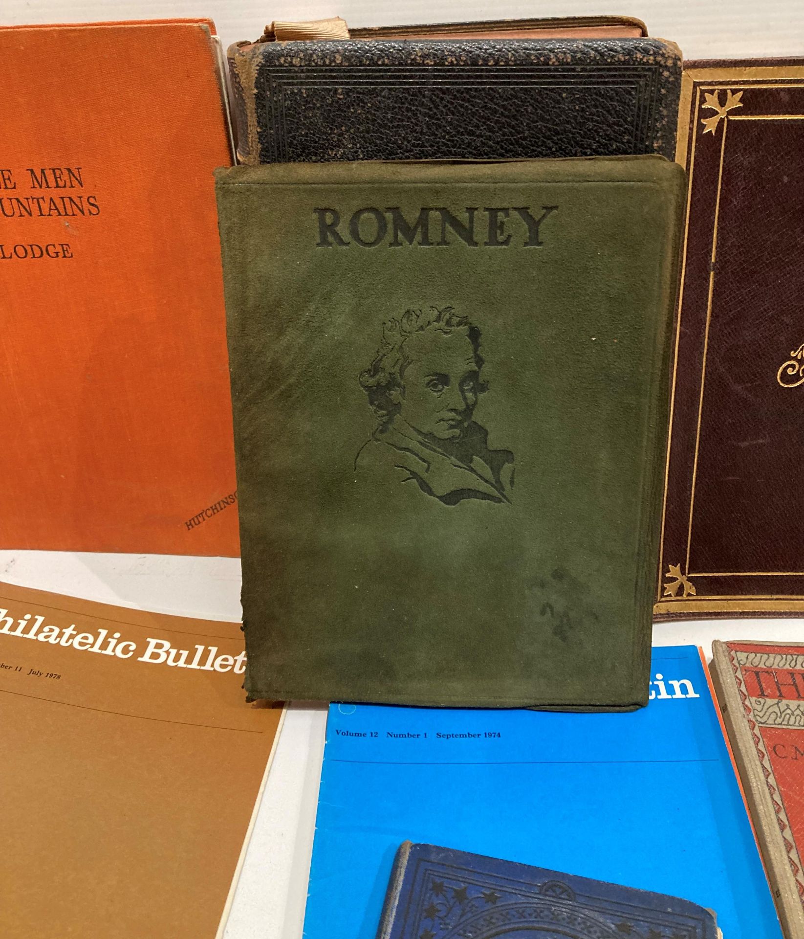 Contents to box - a vintage leather-bound Common Prayer Book, Romney book, - Image 2 of 2