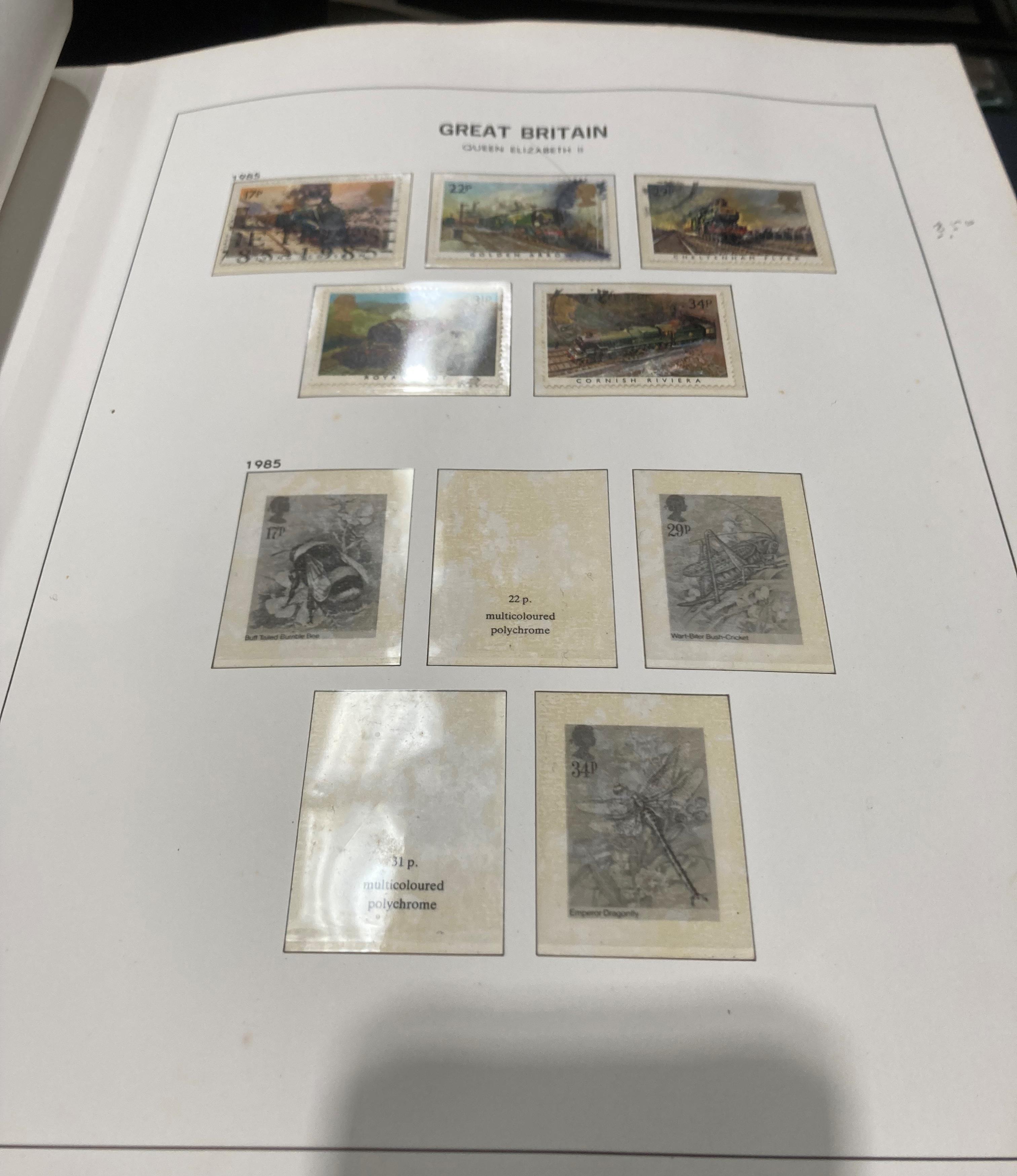 Ten stamp albums and contents - mainly GB related including some Air Mail, - Image 25 of 25