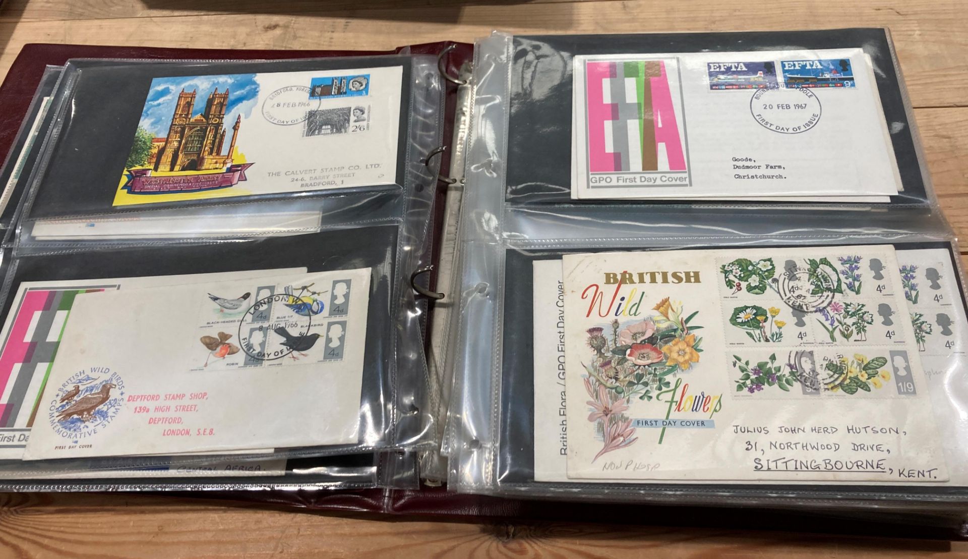 Four albums of Post Office and Royal Mail First Day Covers and one album - the Railway Collection - Image 12 of 17