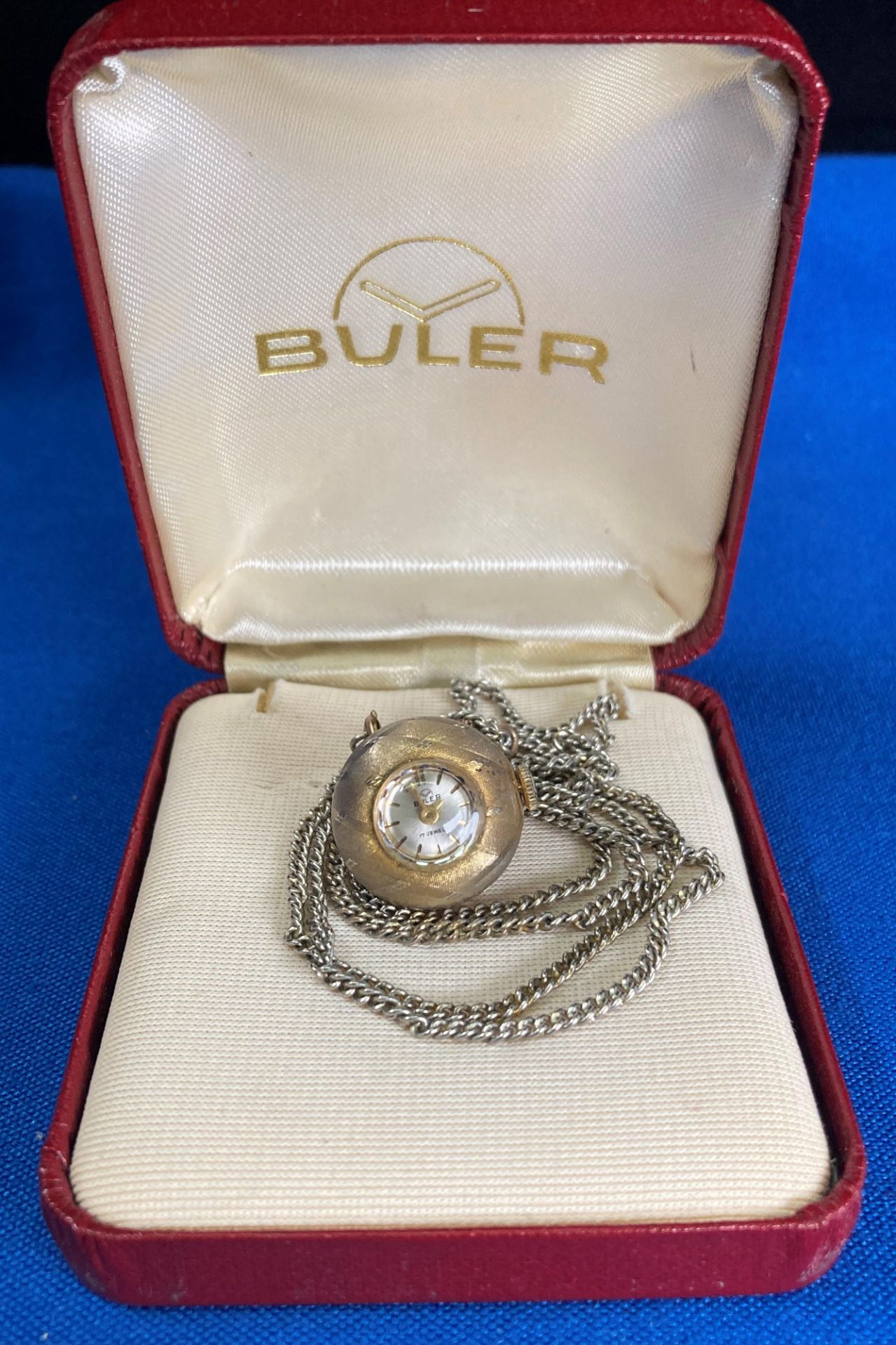 A vintage BULER pendant watch in original case (saleroom location: S3 GC3)