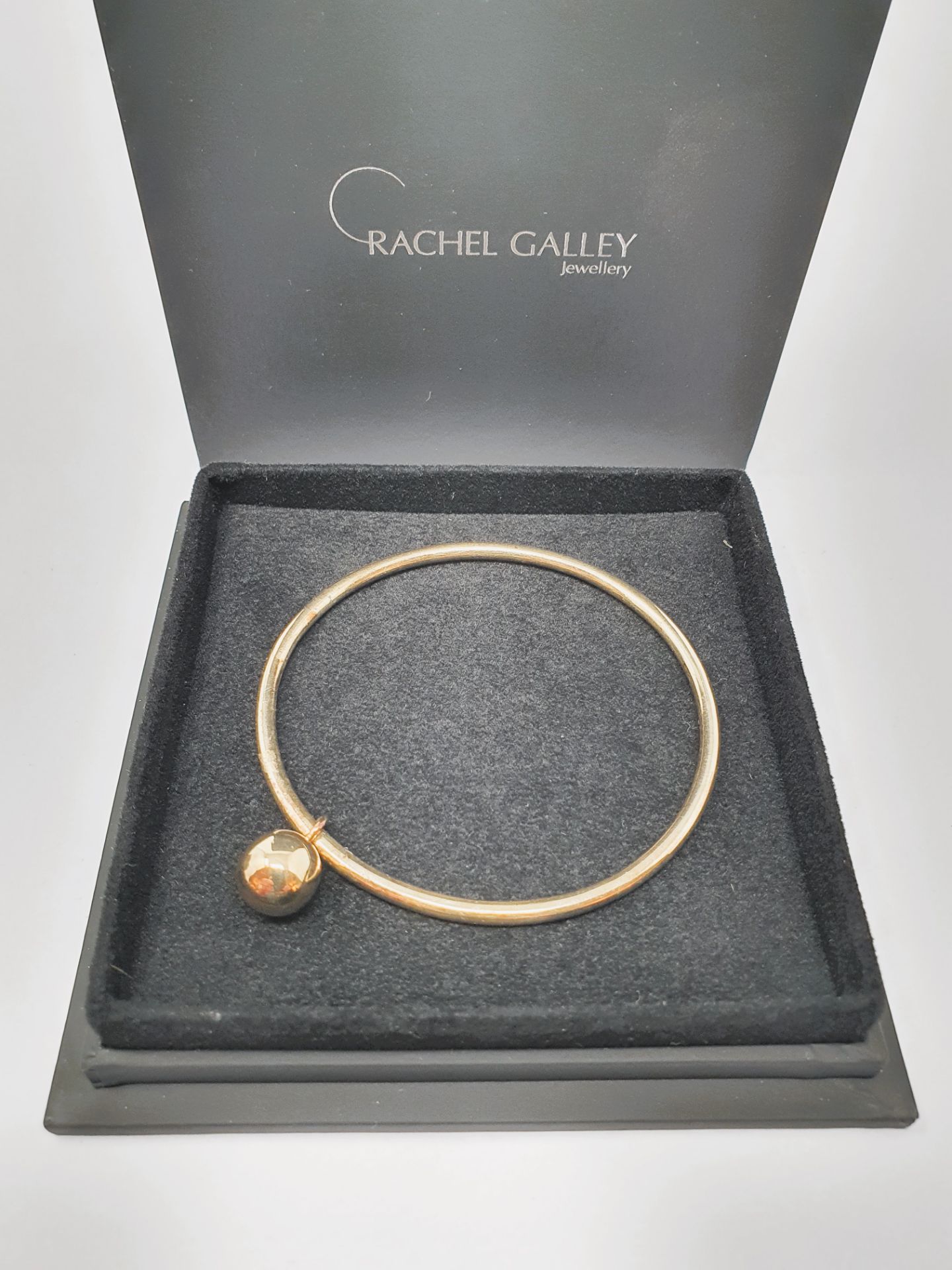 Rachel Galley' sterling silver gold vermeil double globe drop earrings 9. - Image 2 of 2