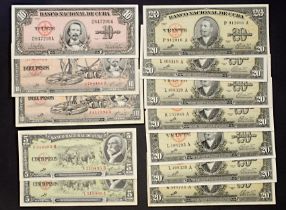 Cuba - Collection of Banknotes (12) many uncirculated (saleroom location: S3 GC4)