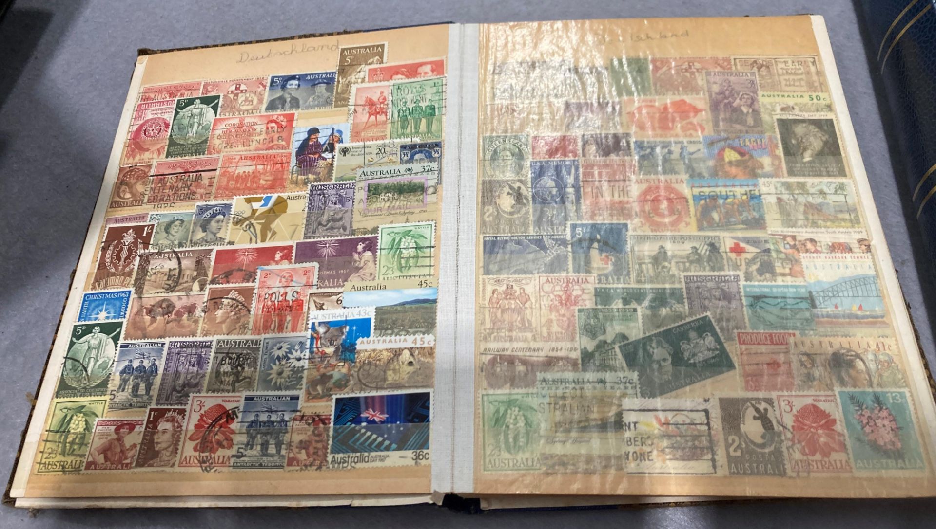 Five albums of mainly Australian stamps and an album of US Commemorative stamp collectors panels - Image 2 of 18