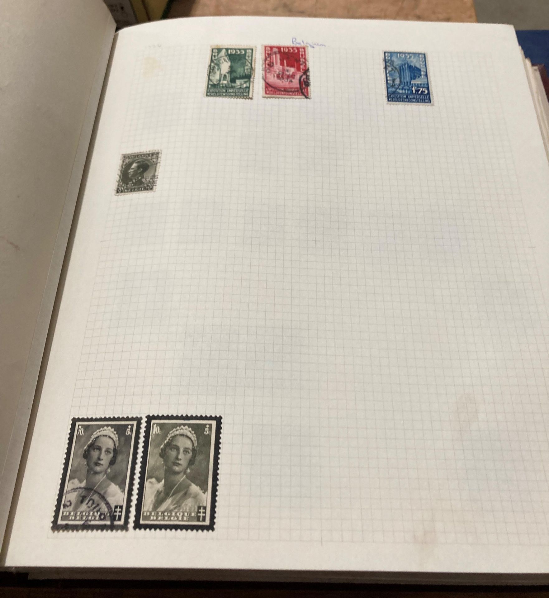 Nine stamp albums and contents - assorted World stamps (saleroom location: S2 table QB04) - Image 4 of 10