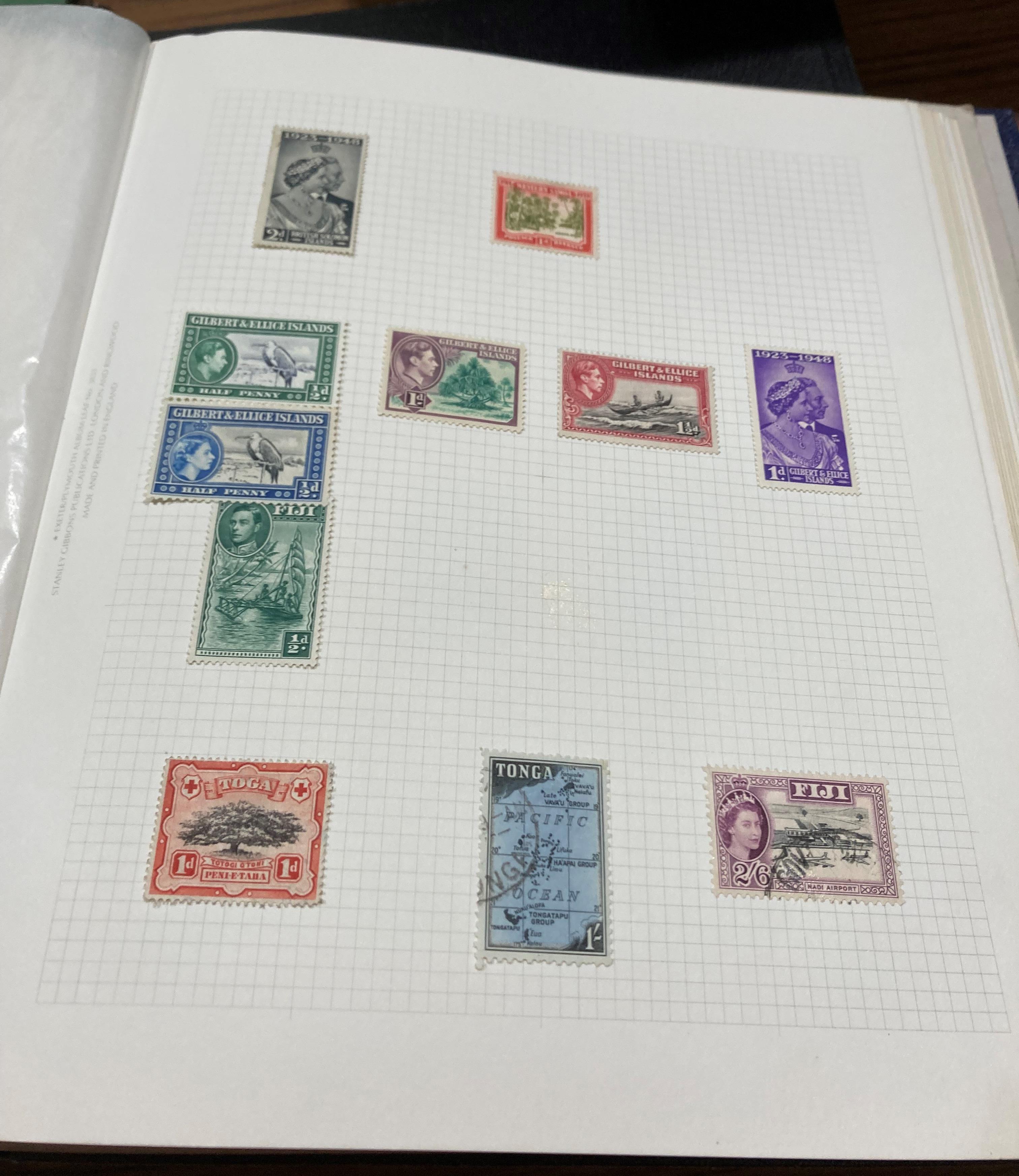 Contents to nine albums - European and World stamps, British Empire stamps, - Image 6 of 12