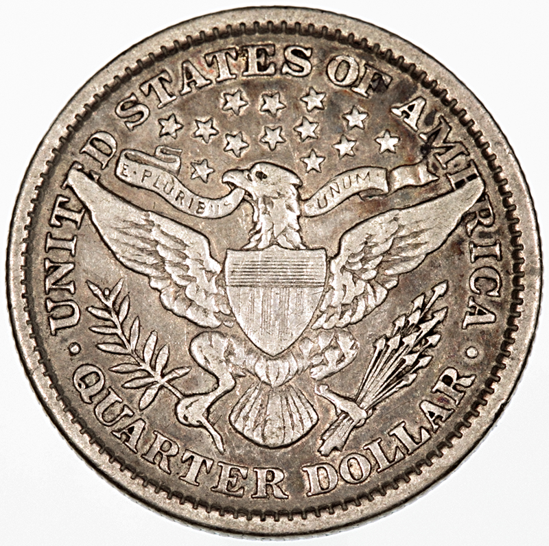 USA - Barber Quarter Dollar 1897, - Image 2 of 2