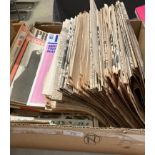 Contents to box - approximately 50 assorted Private Eye magazines dated 1989-1990 and approximately