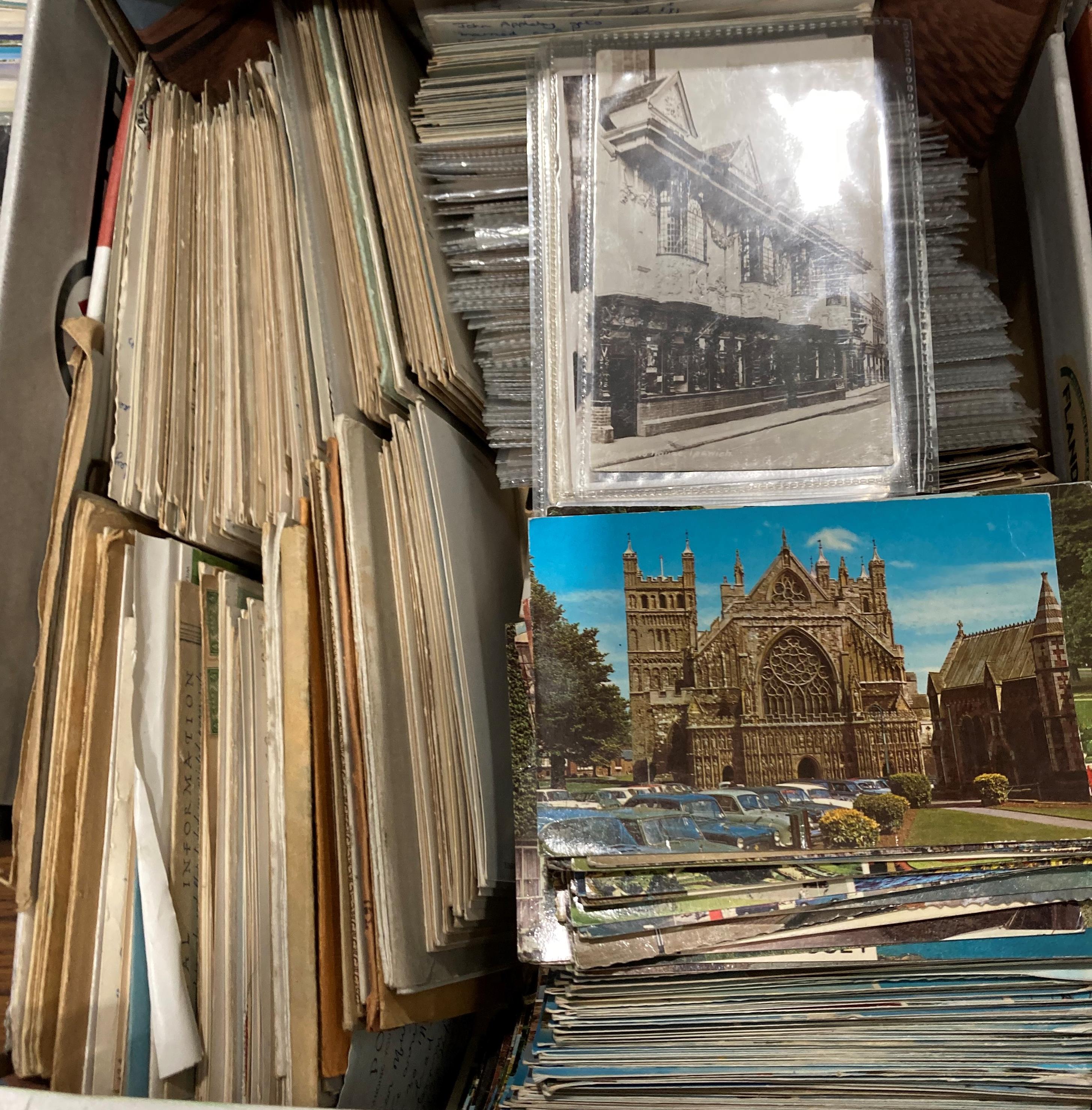 Contents to five boxes - extremely large quantity of GB & World postcards - topographical, - Image 3 of 6