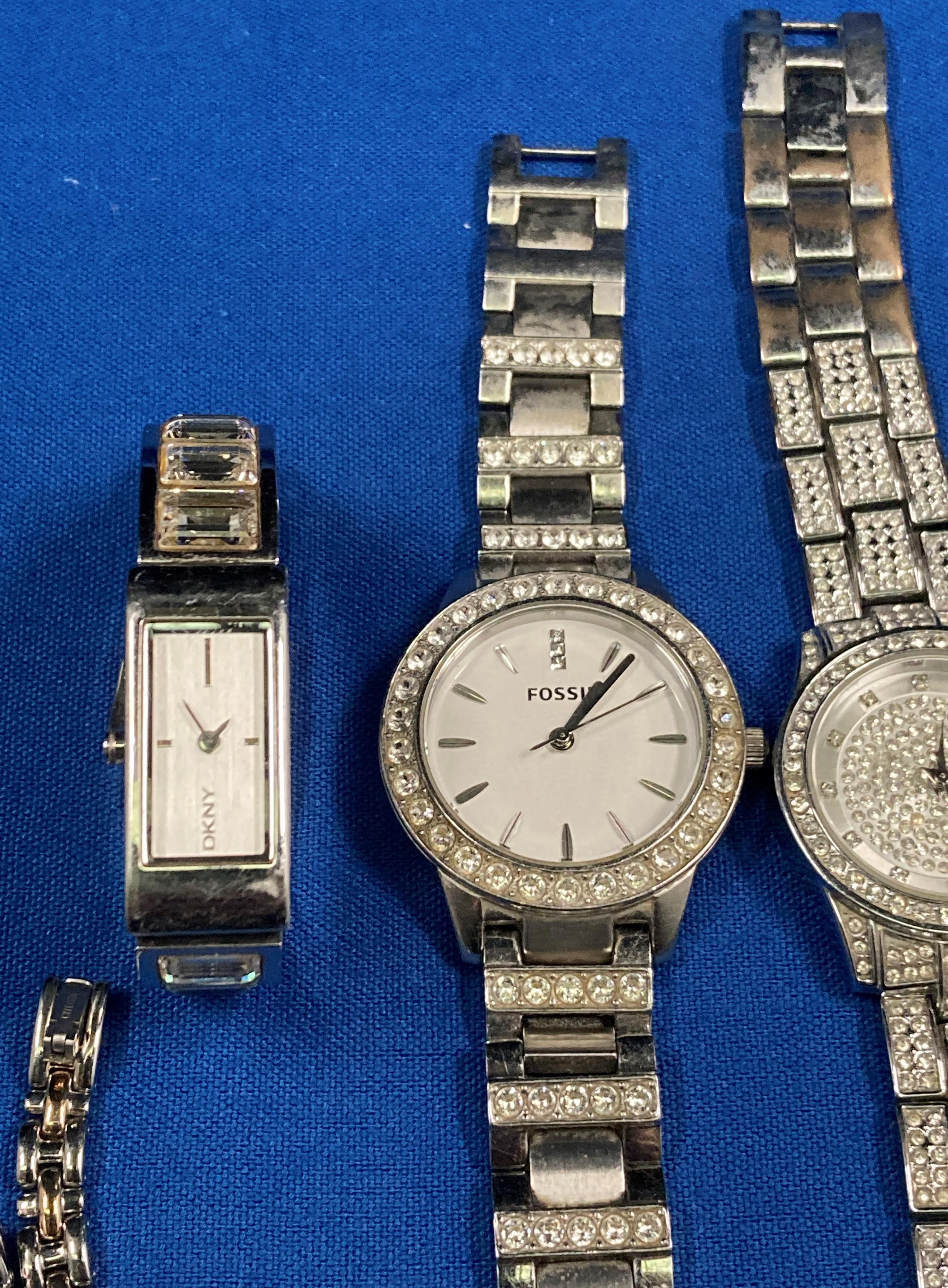 Five watches including a sterling silver (. - Image 3 of 4