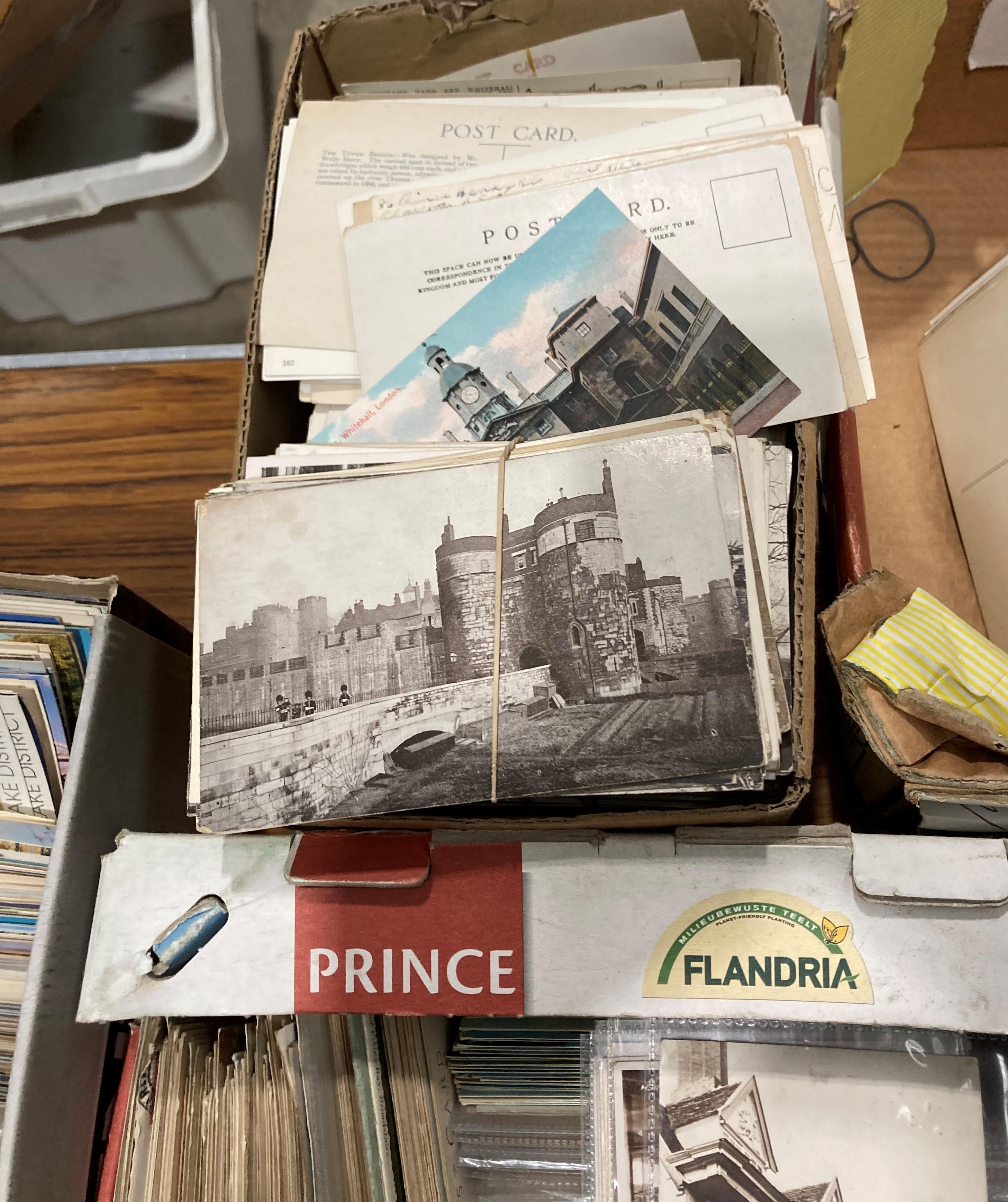 Contents to five boxes - extremely large quantity of GB & World postcards - topographical, - Image 4 of 6