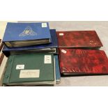 Seven various albums - GB & Jersey First Day Covers, New Zealand First Day Covers,