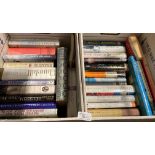 Contents to two boxes - thirty books, mainly maritime,