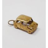 9ct gold vintage MINI motor car charm, gross weight 3.