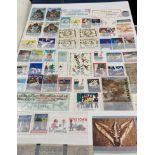 Contents to thirteen albums - World stamps, Christmas stamps, advertising labels,