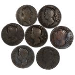 Ireland - George III Halfpenny (7) including Wood's,