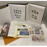 Two Jersey Mint stamp albums DAVO I and Stanley Gibbons II both with sleeve/case and a Jersey 'The