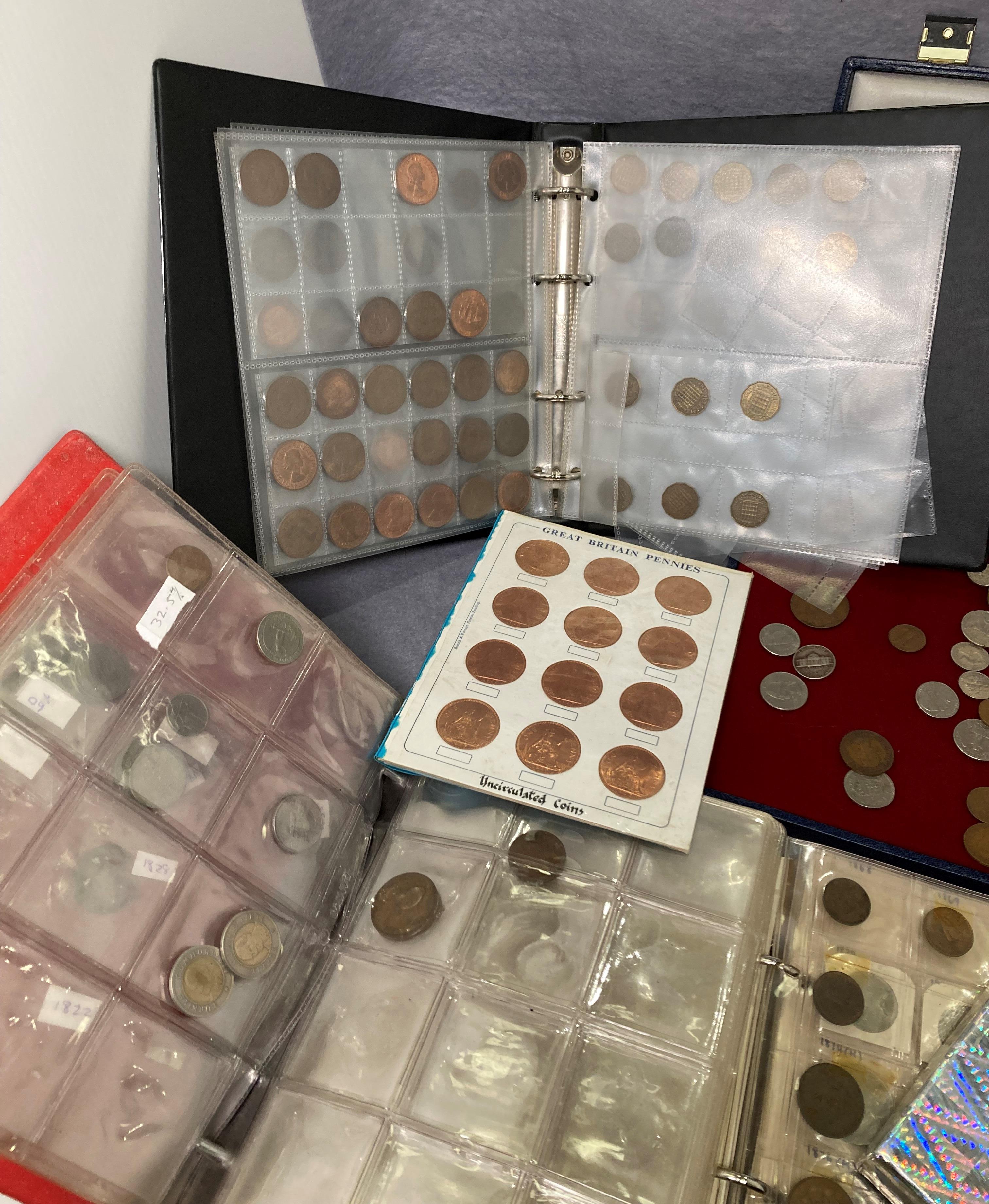 Contents to box - large quantity of assorted coins and coin sets including Vietnam, pennies, UK, - Image 2 of 7