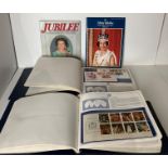 Two Queen Elizabeth II Silver Jubilee First Day Cover Albums by Postal Heritage Society and two