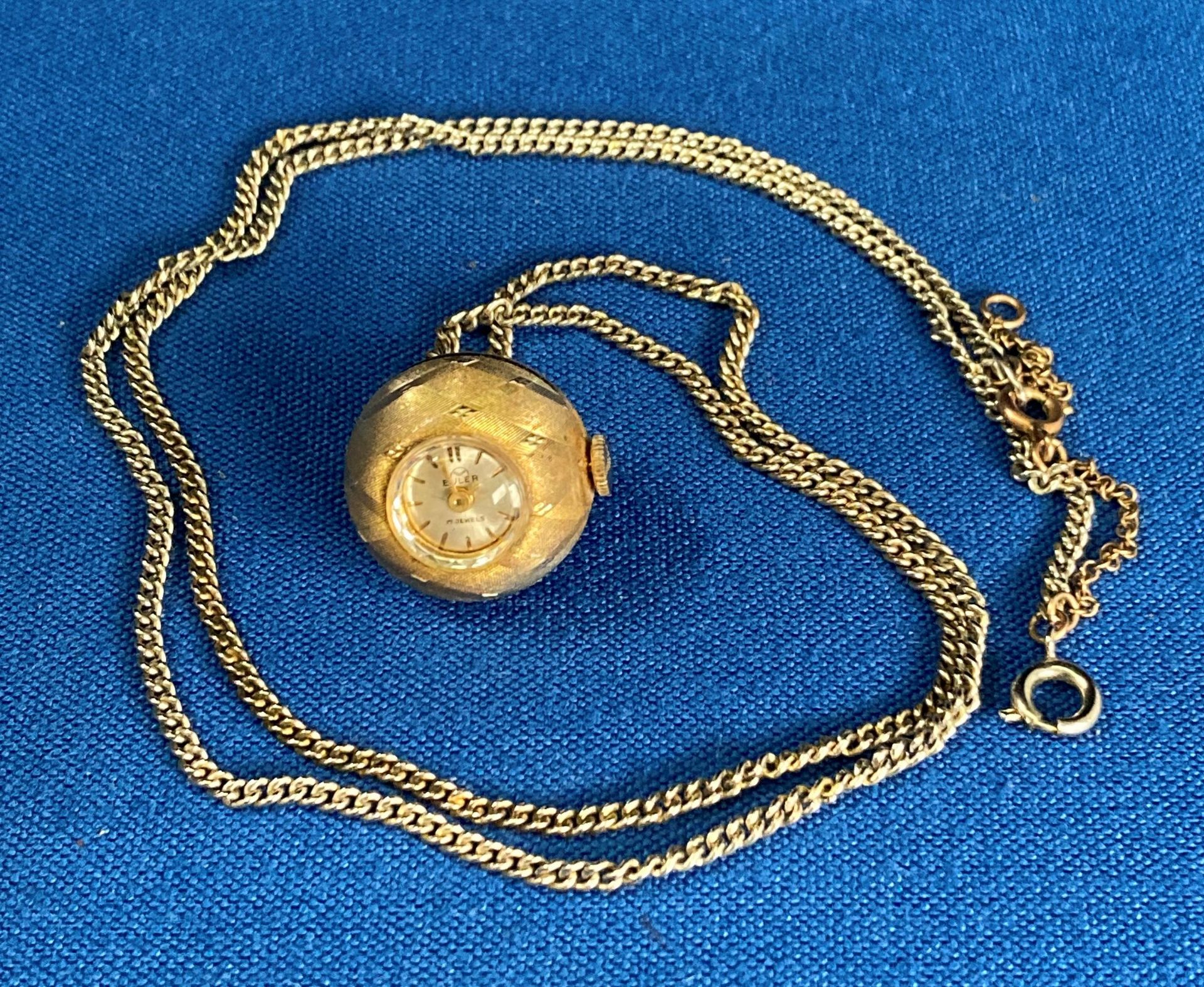 A vintage BULER pendant watch in original case (saleroom location: S3 GC3) - Image 3 of 4