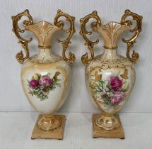 Pair of JKL K Ken Royal Court ware ceramic vases,