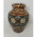 A Jean Gerbino Vallauris Mosaic vase with stamps to base,