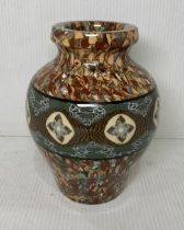 A Jean Gerbino Vallauris Mosaic vase with stamps to base,