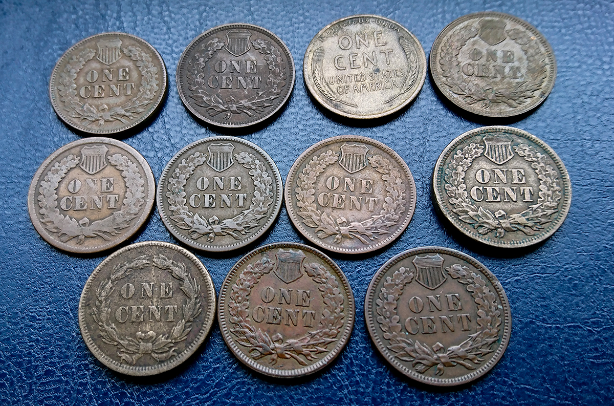 USA - Indian Head Cents (10) including 1866, 1859, 1862, etc. - Image 2 of 2