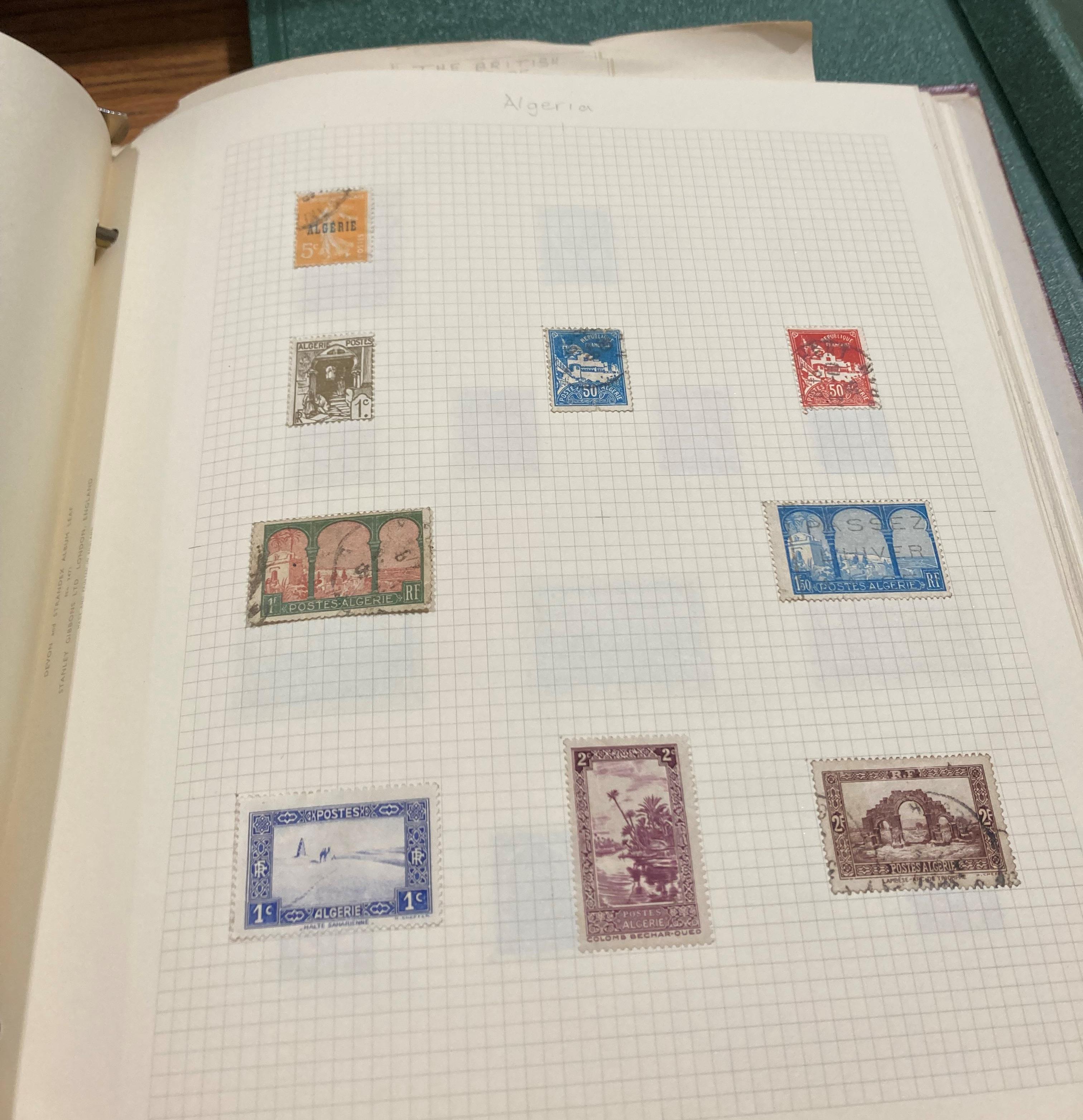 Contents to nine albums - European and World stamps, British Empire stamps, - Image 4 of 12