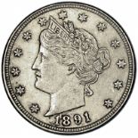 USA - Liberty Nickel 1891,