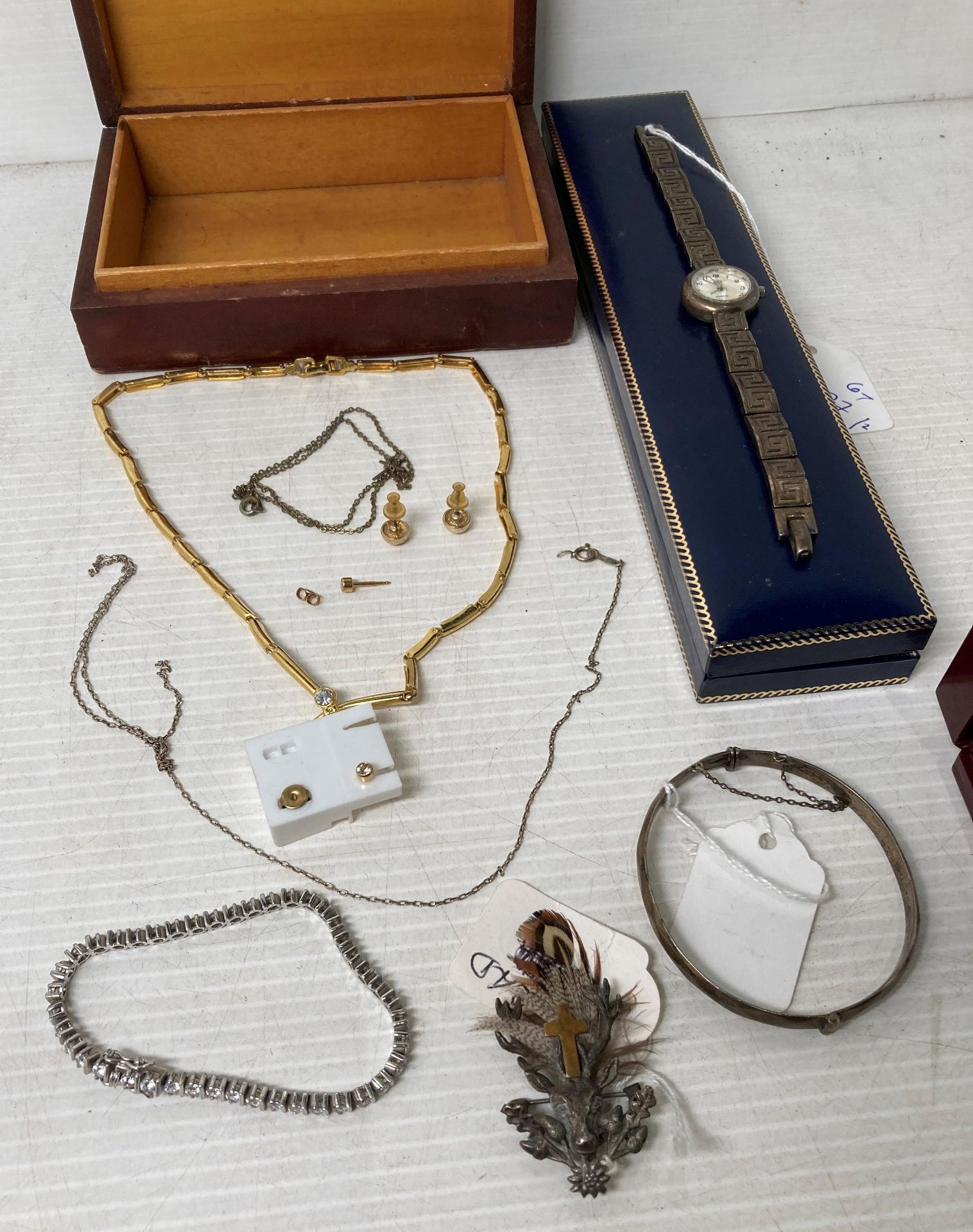 Contents to box and watch case - Sterling Silver (. - Image 6 of 8