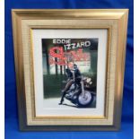 An Eddie Izzard 'Sexie' 2003 Tour signed framed poster with authenticity to reverse,