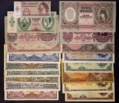 Hungary - Collection of Banknotes (18) some higher grades / uncirculated (saleroom location: S3