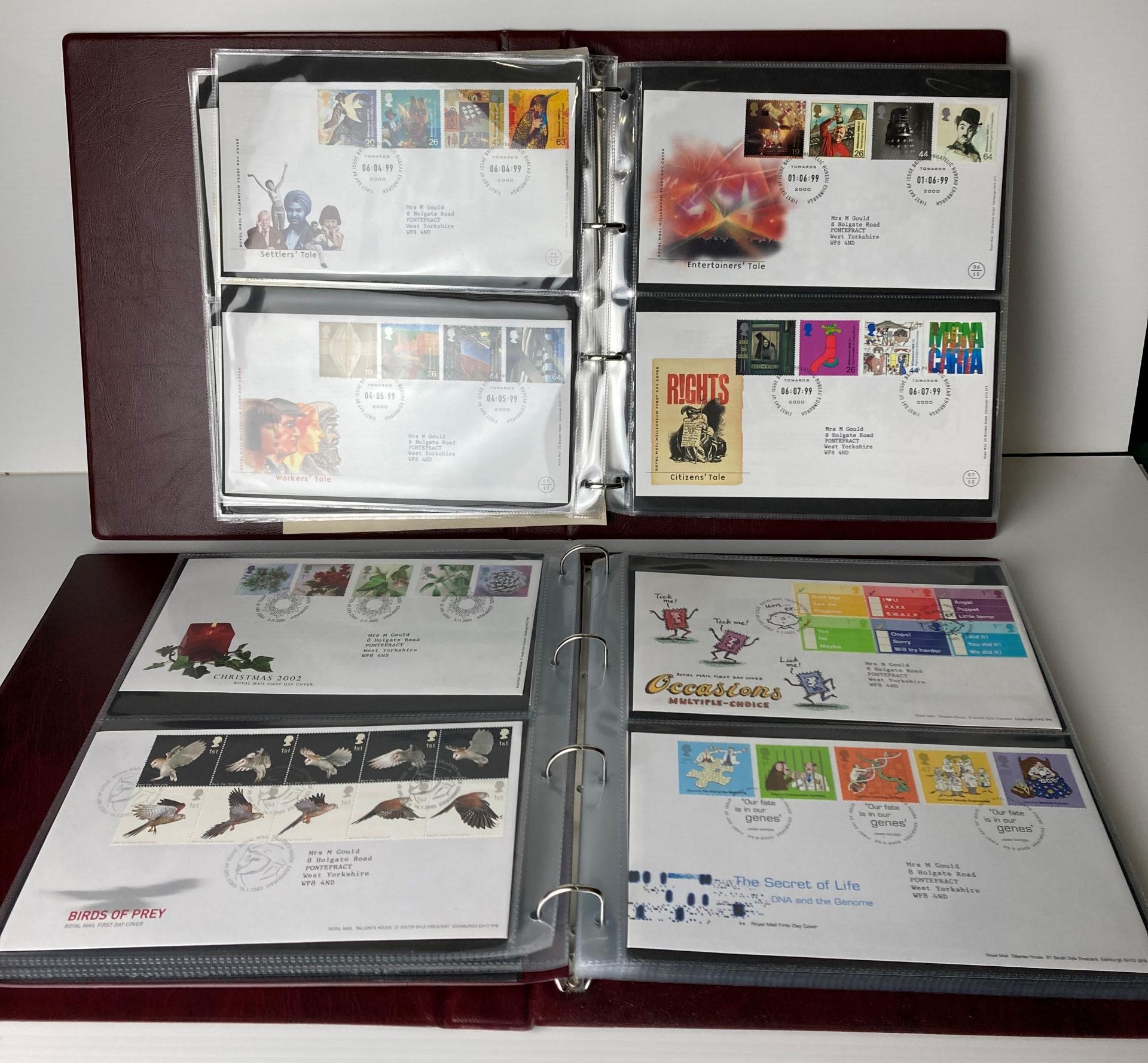 Two Royal Mint First Day Cover folders with approximately 105 First Day Covers stamps including - Image 3 of 4