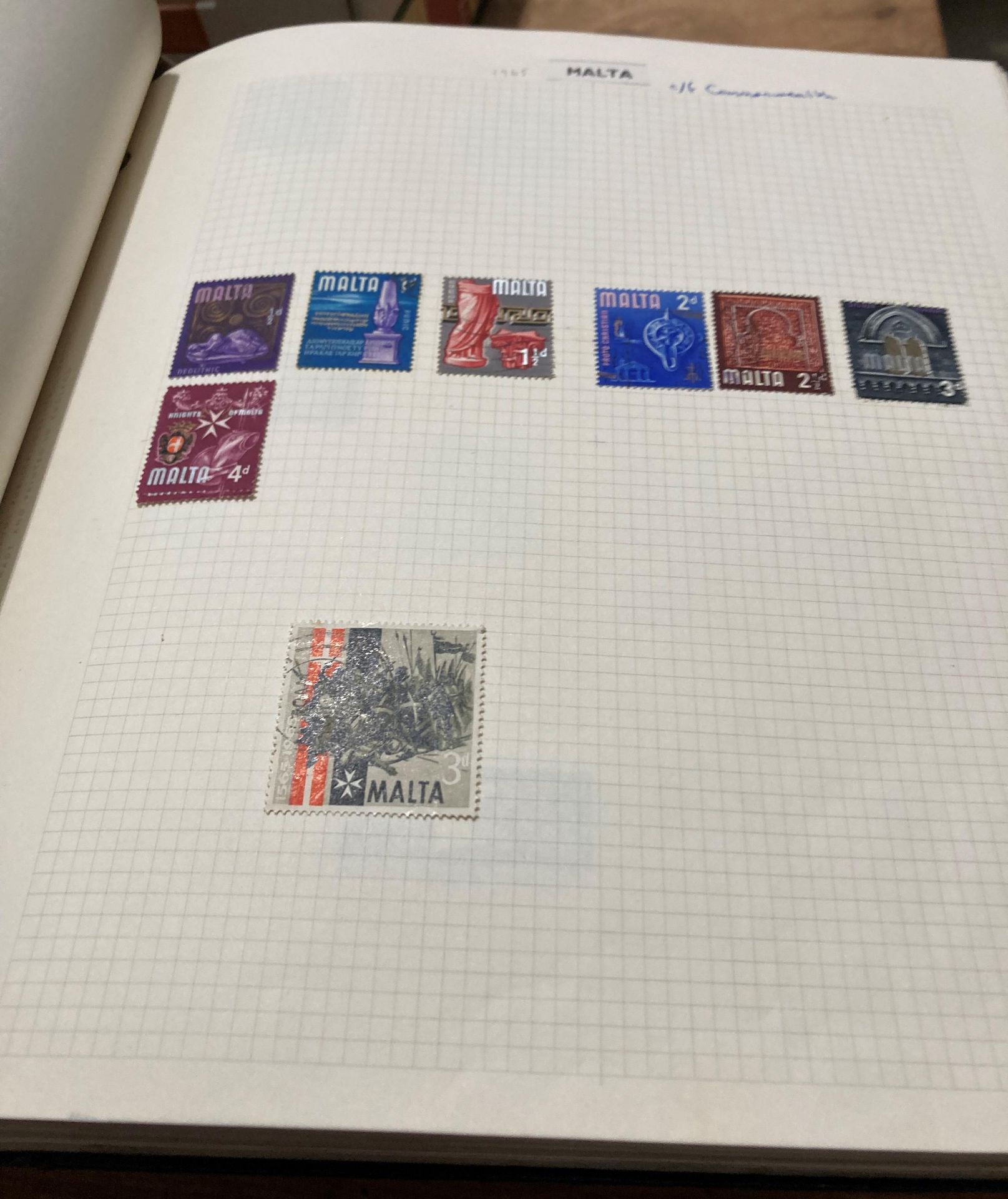 Nine stamp albums and contents - assorted World stamps (saleroom location: S2 table QB04) - Image 5 of 10