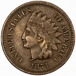 USA - Indian Head Cent, 1871,