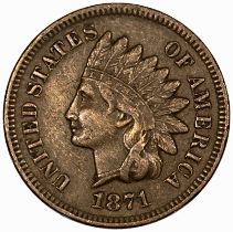 USA - Indian Head Cent, 1871,