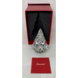 A Baccarat Noel Mountain Tree 130 crystal tree in box with stamp to base,