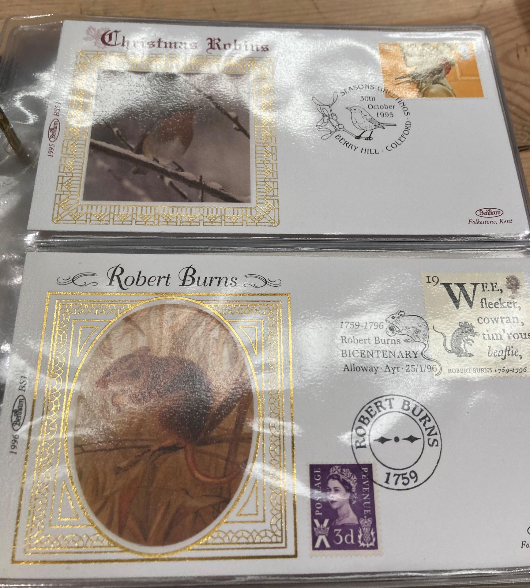 Ten albums of mainly GB stamps but including an album of Benham stamp and cards sets, - Image 9 of 28