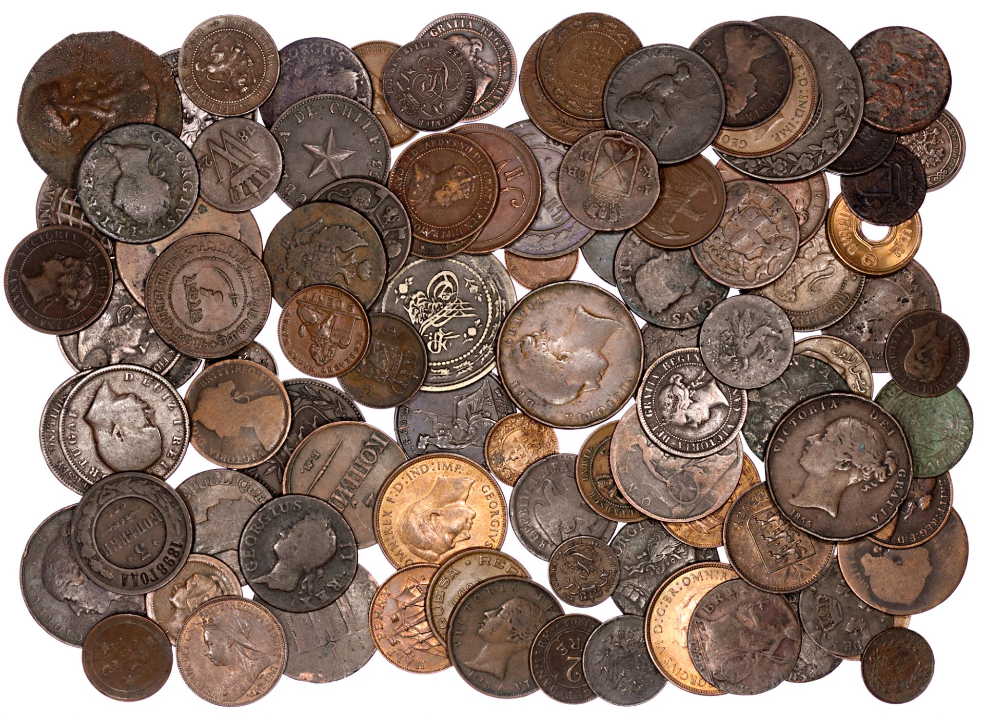 Quantity of World copper coins (saleroom location: S3 GC4) - Image 2 of 2