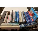 Contents to crate - 22 books relating to maritime, naval and other warfare, etc.