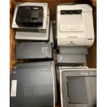 Contents to crate - large quantity of assorted computer equipment including nine assorted sized