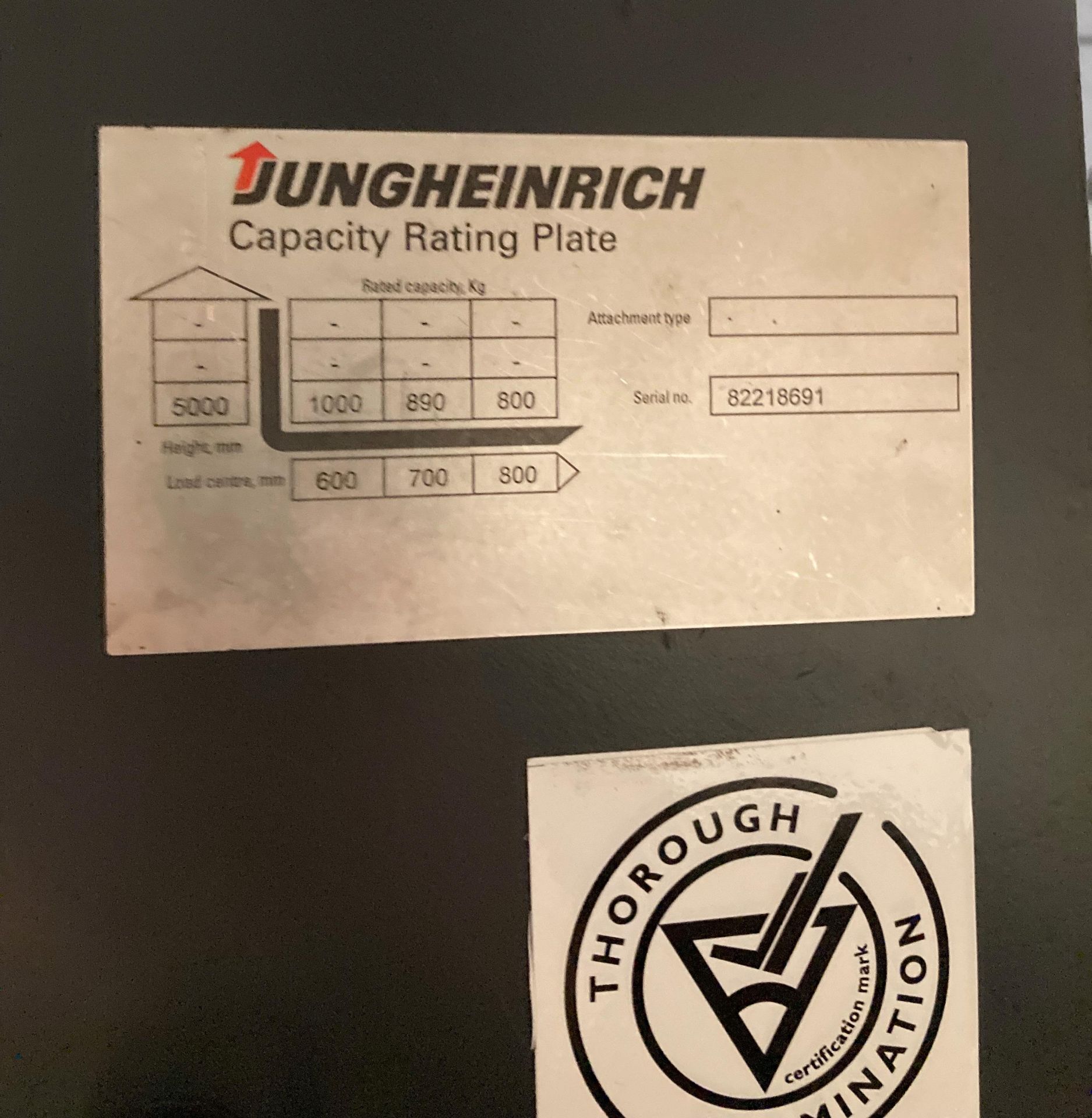 JUNGHEINRICH ELECTRIC FORKLIFT. On the instructions of: A retained client. - Image 4 of 6