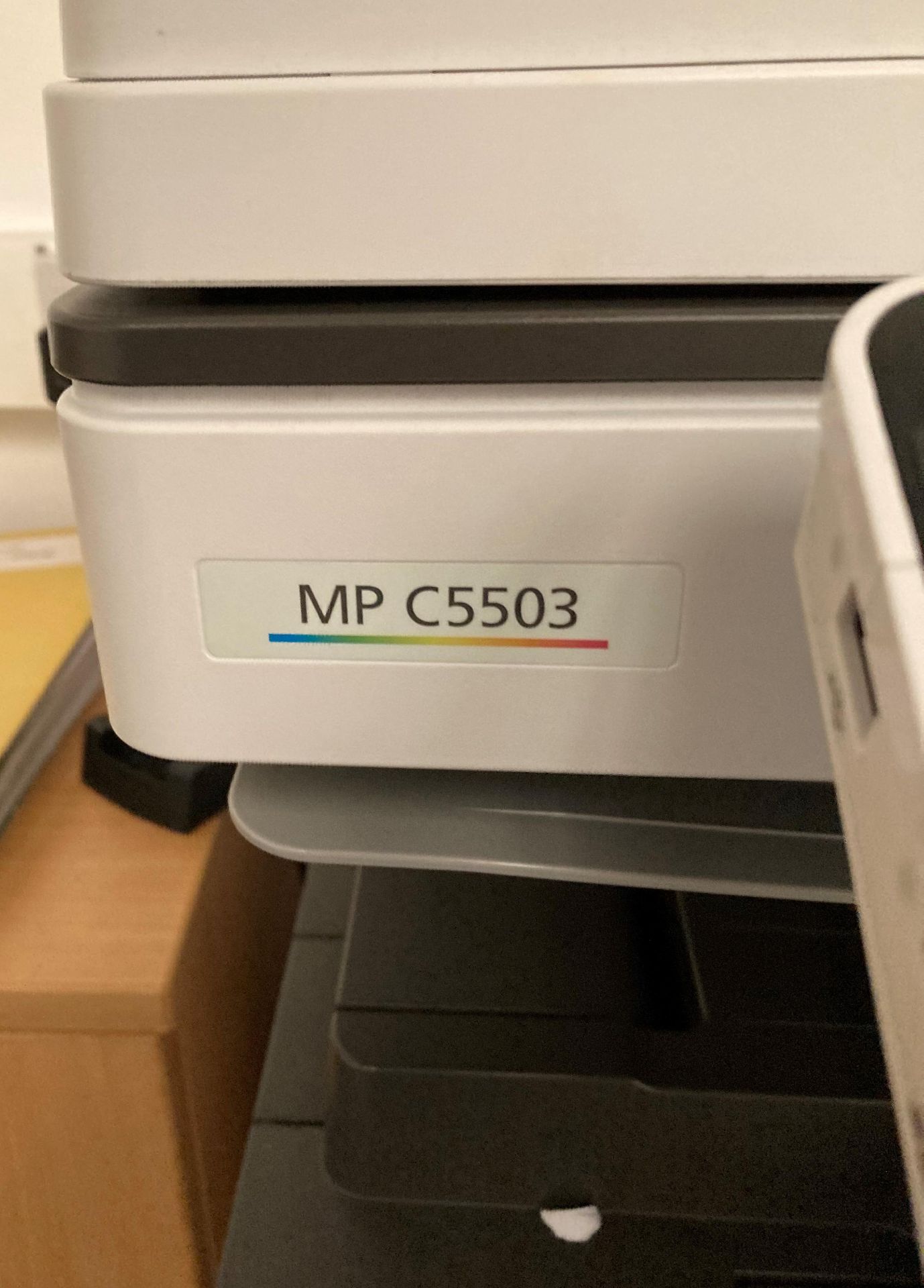 Ricoh MP C5503 copy print scan photocopier (collection address: Unit 6A, Church Street, Mexborough, - Image 2 of 3