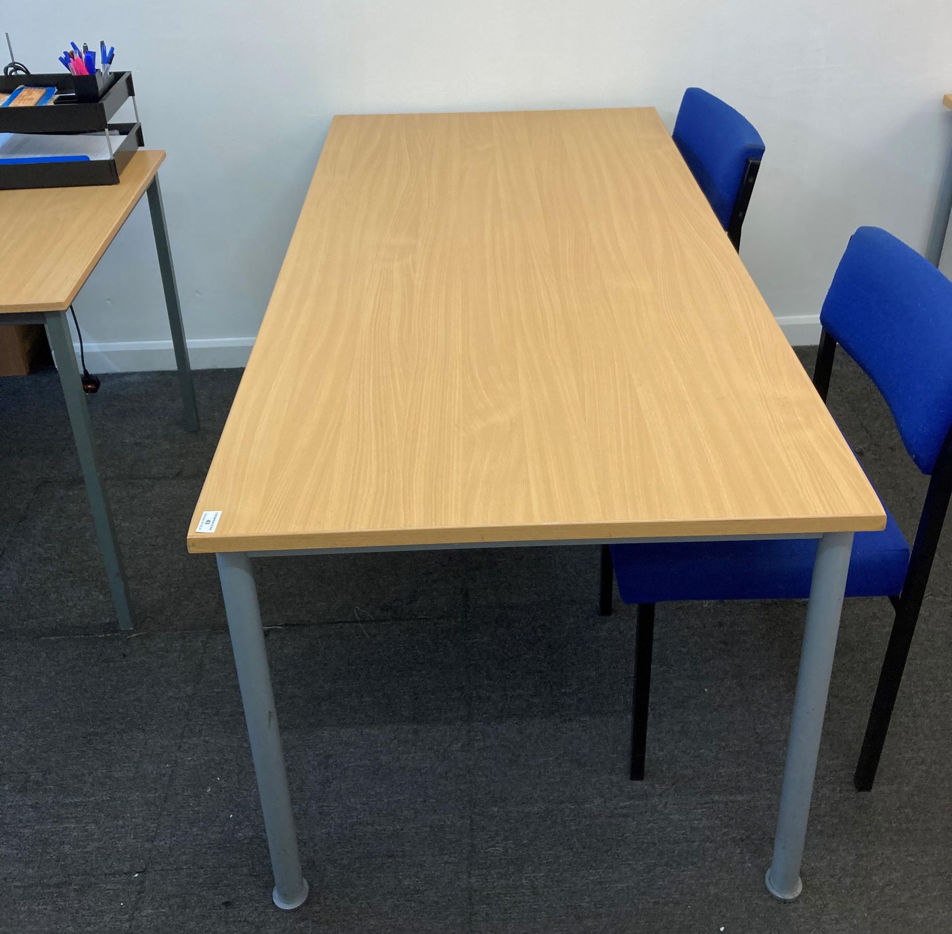 Contents to teaching room - three beech desks (160cm x 80cm), four beech desks (120cm x 80cm), - Image 2 of 6