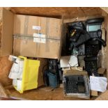 Contents to crate - assorted phone handsets including eight Poly VVX350 Business IP Phones,