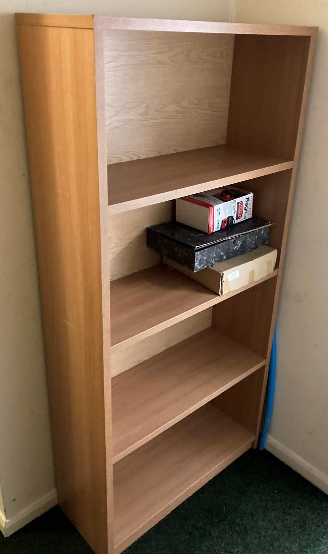 Contents to upstairs room - two metal four drawer filing cabinets,